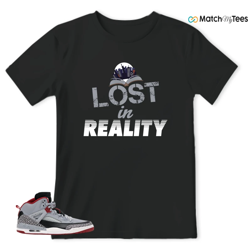 NIKE JORDAN SPIZIKE WOLF GREY SNEAKER Matching Tees t-shirt