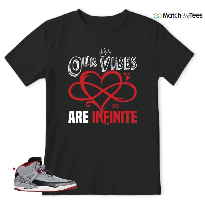 NIKE JORDAN SPIZIKE WOLF GREY SNEAKER Matching Tees t-shirt