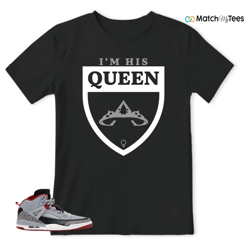 NIKE JORDAN SPIZIKE WOLF GREY SNEAKER Matching Tees t-shirt