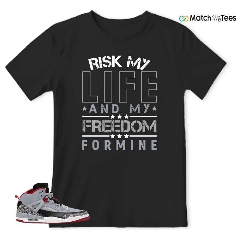 NIKE JORDAN SPIZIKE WOLF GREY SNEAKER Matching Tees t-shirt