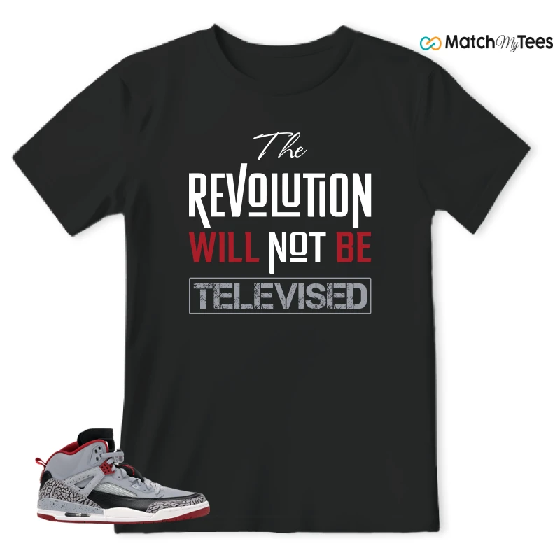 NIKE JORDAN SPIZIKE WOLF GREY SNEAKER Matching Tees t-shirt