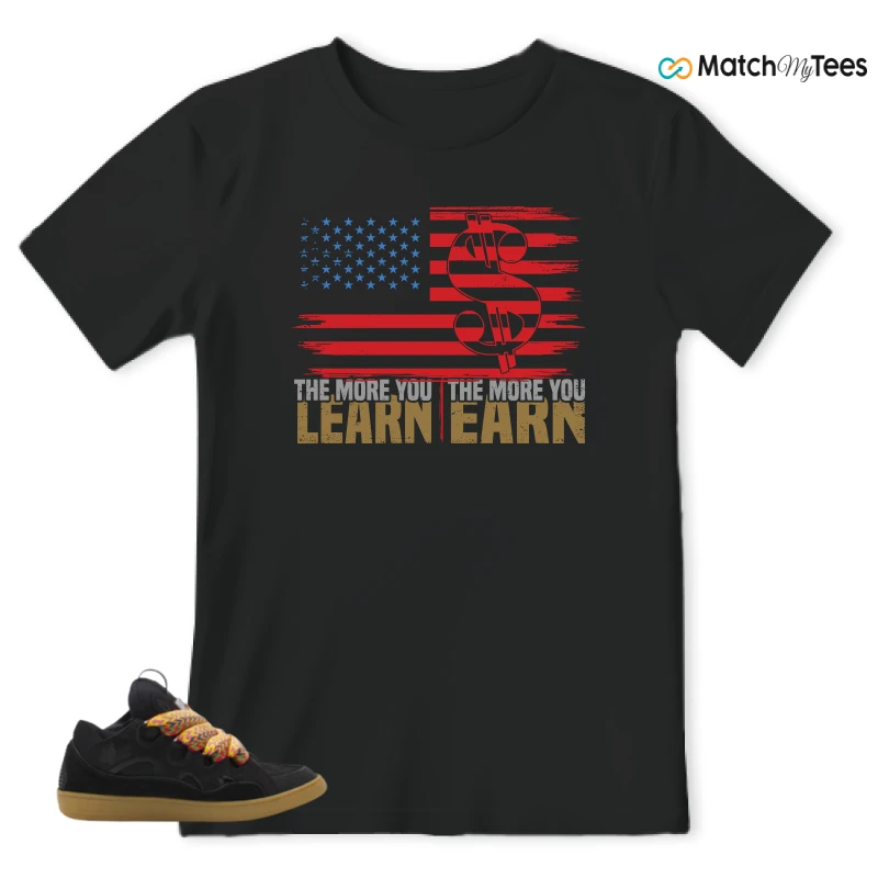 LANVIN CURB LEATHER SNEAKERS Matching Tees t-shirt