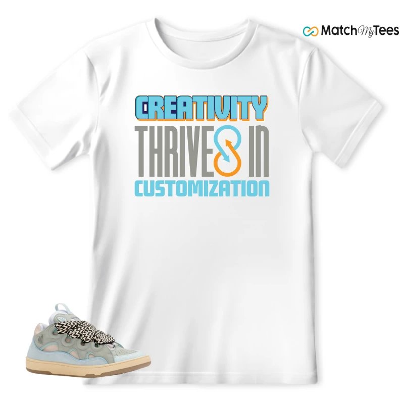 LANVIN LEATHER CURB LIGHT BLUE GUM (WOMEN'S) SNEAKER Matching Tees t-shirt