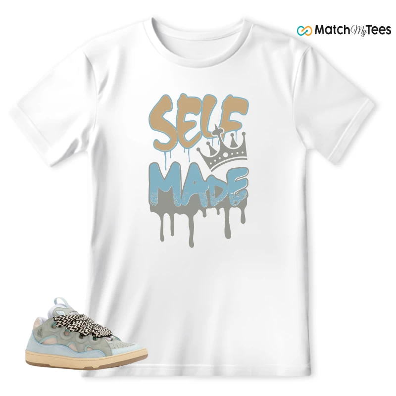 LANVIN LEATHER CURB LIGHT BLUE GUM (WOMEN'S) SNEAKER Matching Tees t-shirt