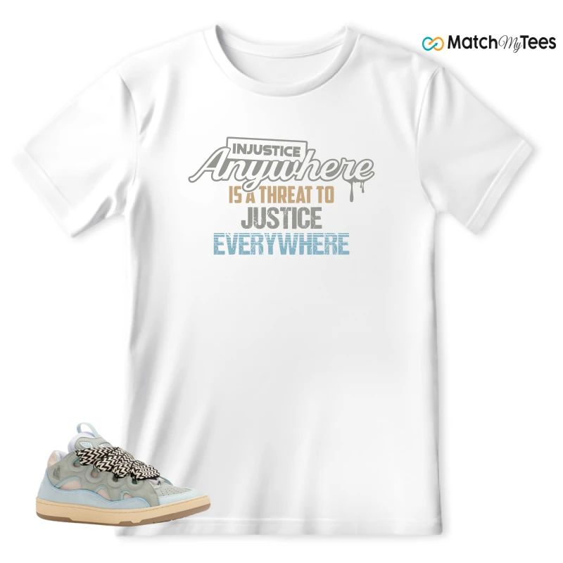 LANVIN LEATHER CURB LIGHT BLUE GUM (WOMEN'S) SNEAKER Matching Tees t-shirt