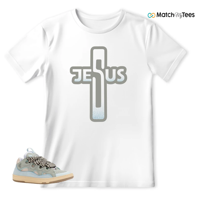 LANVIN LEATHER CURB LIGHT BLUE GUM (WOMEN'S) SNEAKER Matching Tees t-shirt
