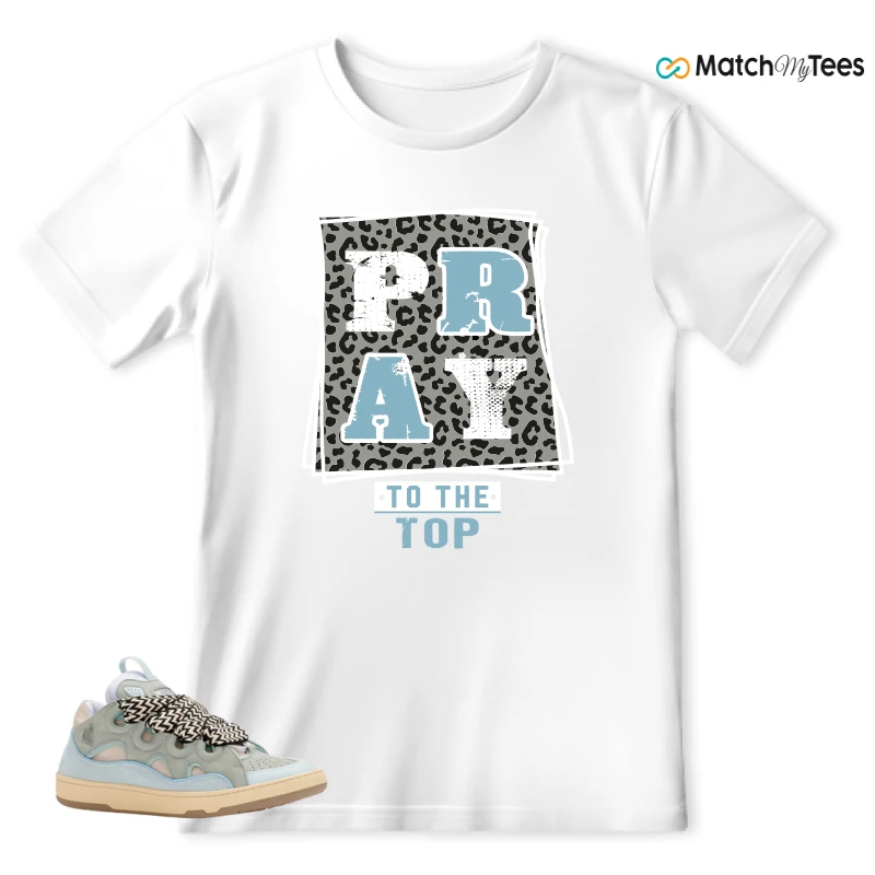LANVIN LEATHER CURB LIGHT BLUE GUM (WOMEN'S) SNEAKER Matching Tees t-shirt