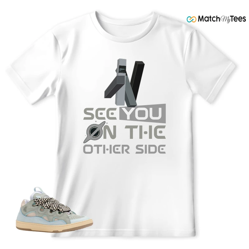 LANVIN LEATHER CURB LIGHT BLUE GUM (WOMEN'S) SNEAKER Matching Tees t-shirt