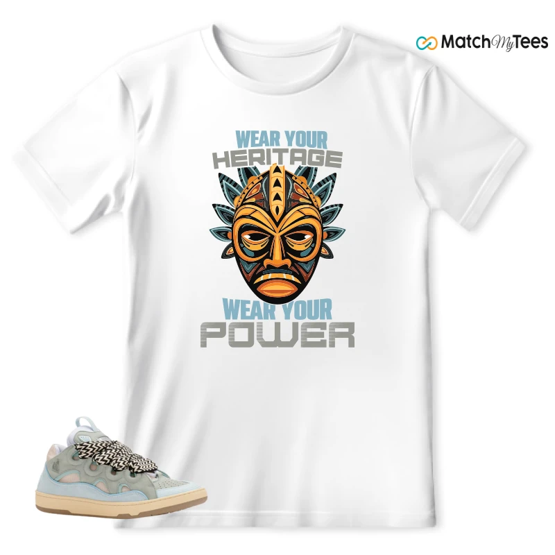 LANVIN LEATHER CURB LIGHT BLUE GUM (WOMEN'S) SNEAKER Matching Tees t-shirt