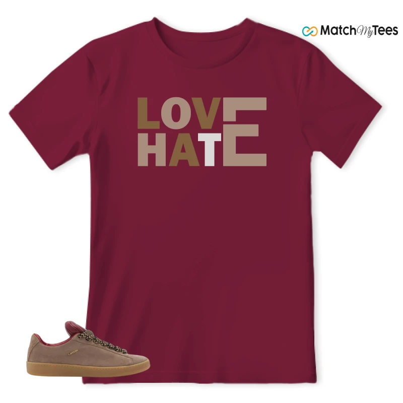 LANVIN X FUTURE CURB 3.0 LEATHER MEN SNEAKERS Matching Tees t-shirt