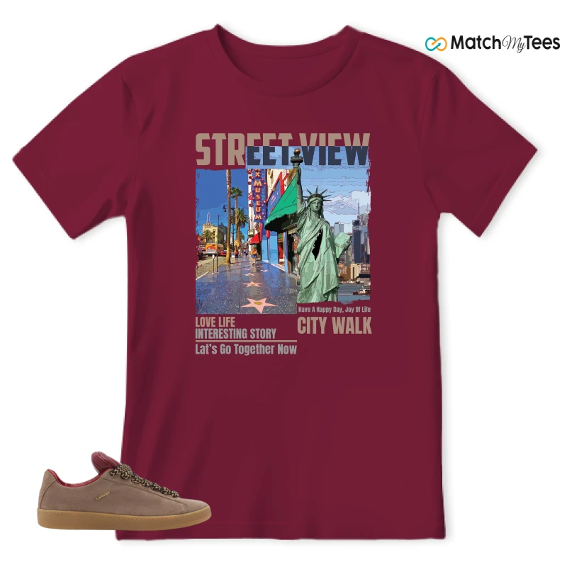 LANVIN X FUTURE CURB 3.0 LEATHER MEN SNEAKERS Matching Tees t-shirt