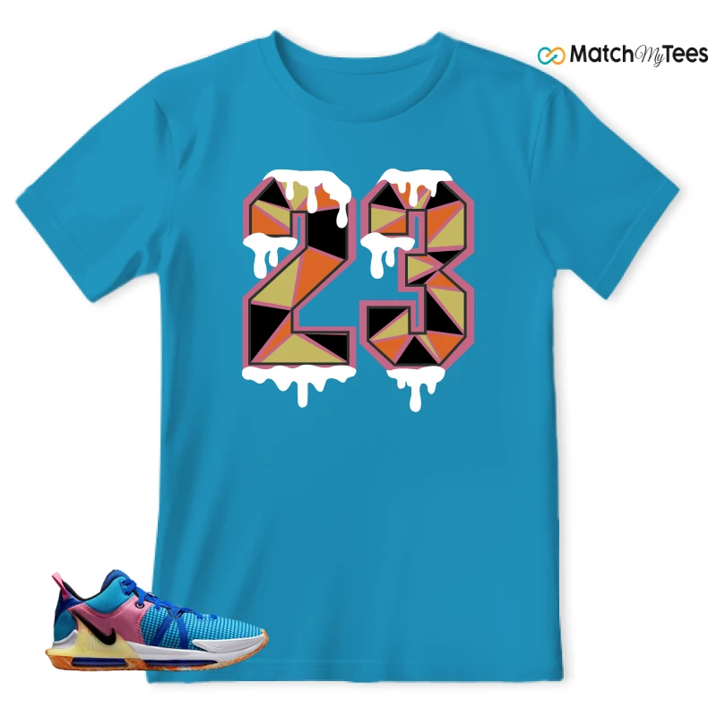 LEBRON WITNESS 7: LEBRON JAMES X NIKE LEBRON WITNESS TEAM RED/JADE SNEAKER Matching Tees T-shirt for Men