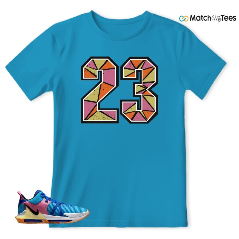 LEBRON WITNESS 7: LEBRON JAMES X NIKE LEBRON WITNESS TEAM RED/JADE SNEAKER Matching Tees t-shirt