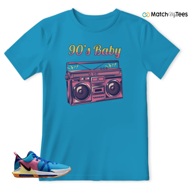 LEBRON WITNESS 7: LEBRON JAMES X NIKE LEBRON WITNESS TEAM RED/JADE SNEAKER Matching Tees t-shirt