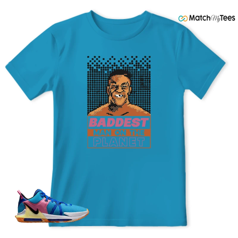 LEBRON WITNESS 7: LEBRON JAMES X NIKE LEBRON WITNESS TEAM RED/JADE SNEAKER Matching Tees t-shirt