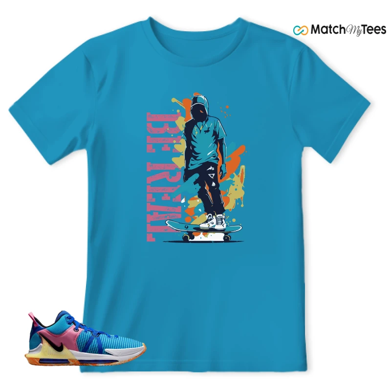 LEBRON WITNESS 7: LEBRON JAMES X NIKE LEBRON WITNESS TEAM RED/JADE SNEAKER Matching Tees t-shirt