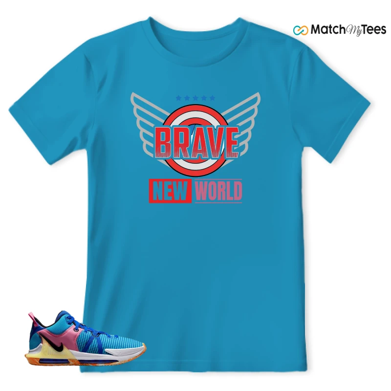 LEBRON WITNESS 7: LEBRON JAMES X NIKE LEBRON WITNESS TEAM RED/JADE SNEAKER Matching Tees t-shirt