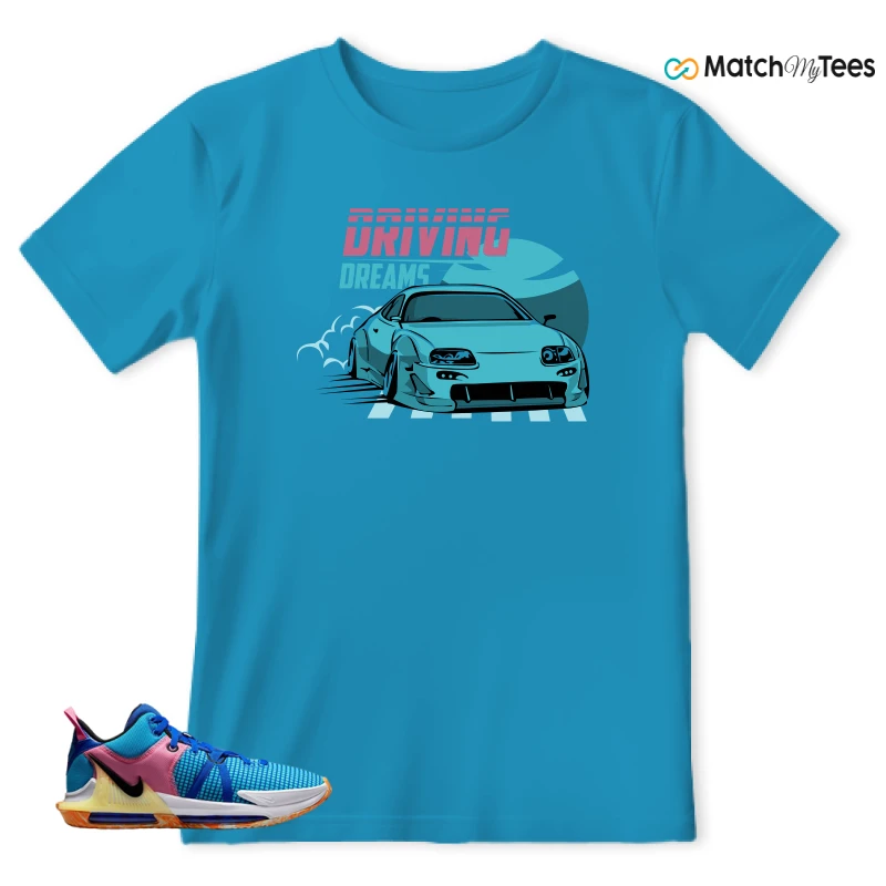 LEBRON WITNESS 7: LEBRON JAMES X NIKE LEBRON WITNESS TEAM RED/JADE SNEAKER Matching Tees t-shirt