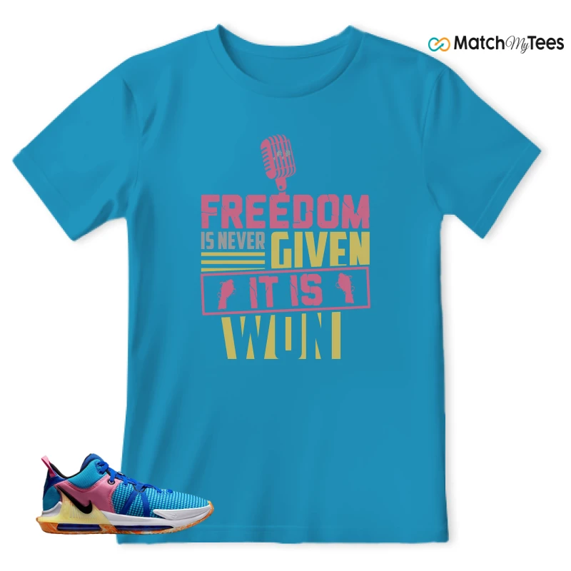 LEBRON WITNESS 7: LEBRON JAMES X NIKE LEBRON WITNESS TEAM RED/JADE SNEAKER Matching Tees t-shirt
