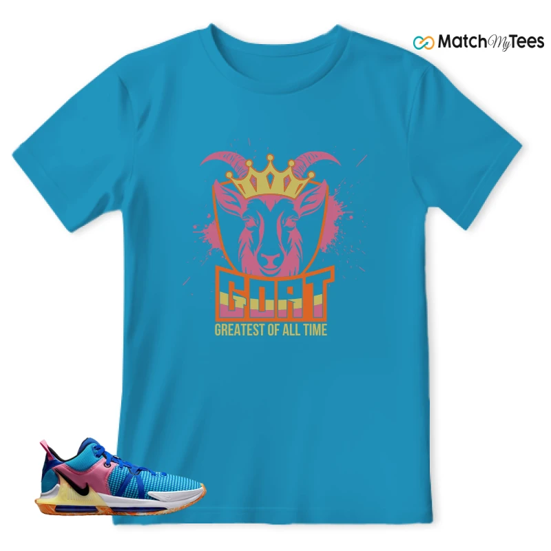 LEBRON WITNESS 7: LEBRON JAMES X NIKE LEBRON WITNESS TEAM RED/JADE SNEAKER Matching Tees t-shirt