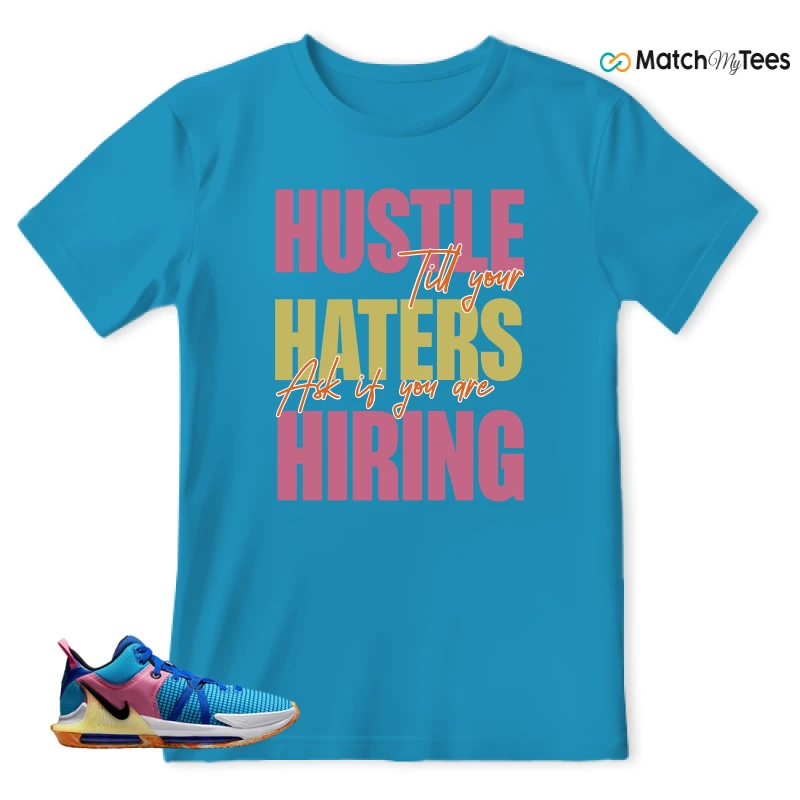 LEBRON WITNESS 7: LEBRON JAMES X NIKE LEBRON WITNESS TEAM RED/JADE SNEAKER Matching Tees t-shirt