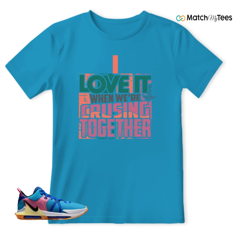 LEBRON WITNESS 7: LEBRON JAMES X NIKE LEBRON WITNESS TEAM RED/JADE SNEAKER Matching Tees t-shirt