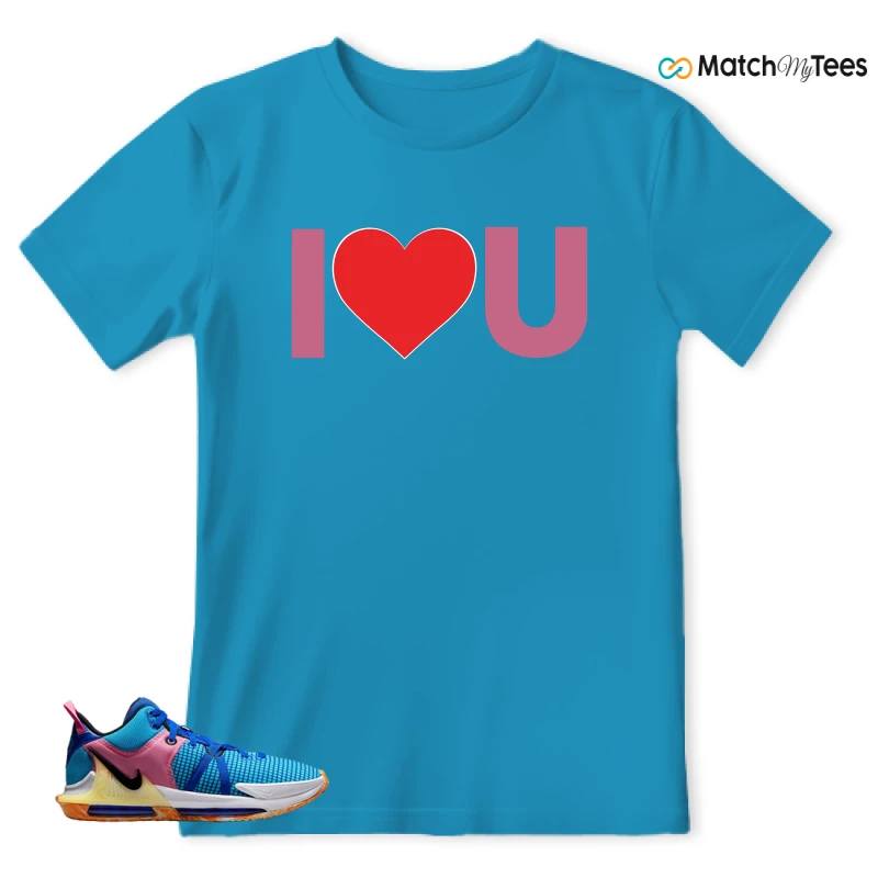 LEBRON WITNESS 7: LEBRON JAMES X NIKE LEBRON WITNESS TEAM RED/JADE SNEAKER Matching Tees t-shirt