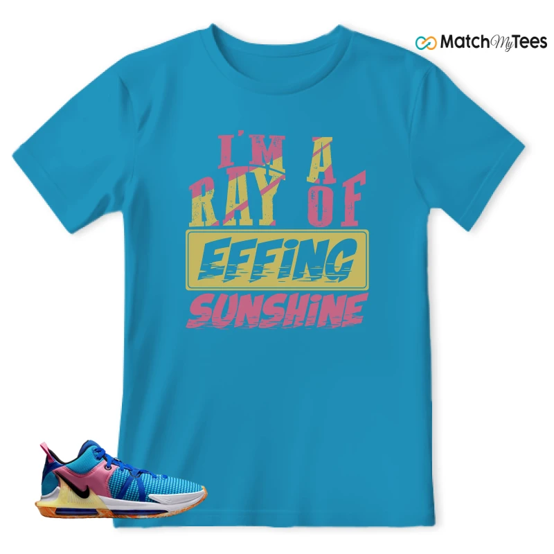 LEBRON WITNESS 7: LEBRON JAMES X NIKE LEBRON WITNESS TEAM RED/JADE SNEAKER Matching Tees t-shirt
