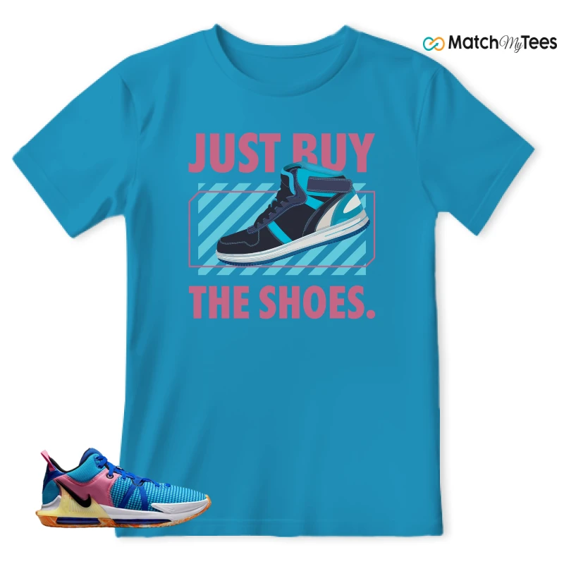 LEBRON WITNESS 7: LEBRON JAMES X NIKE LEBRON WITNESS TEAM RED/JADE SNEAKER Matching Tees t-shirt