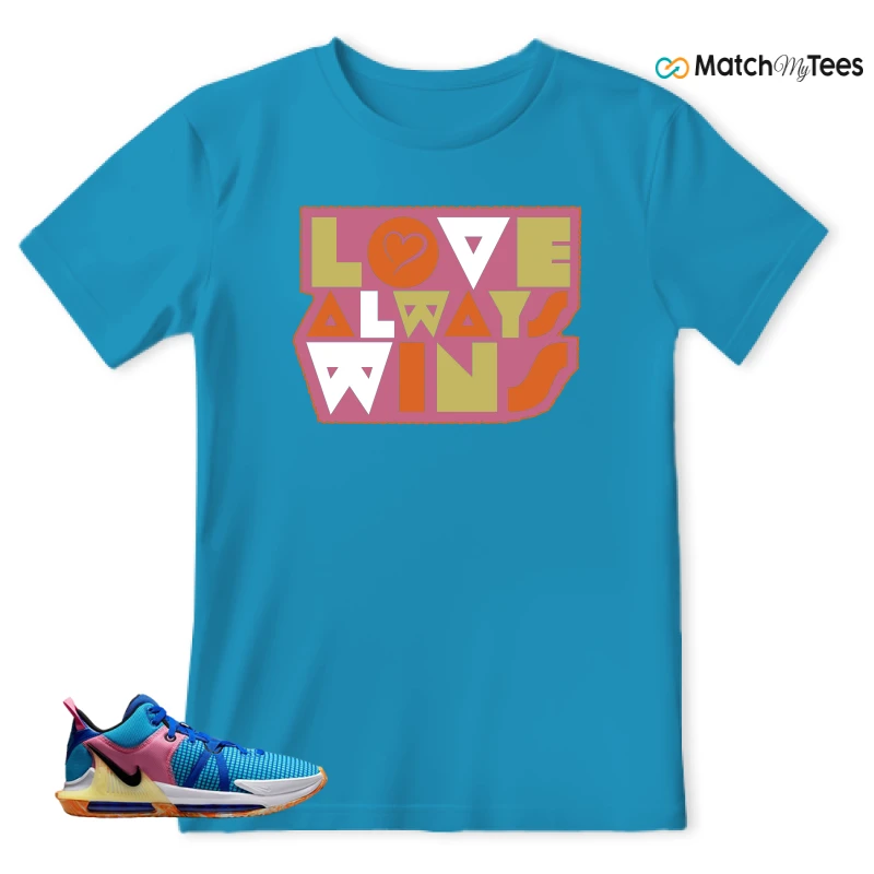 LEBRON WITNESS 7: LEBRON JAMES X NIKE LEBRON WITNESS TEAM RED/JADE SNEAKER Matching Tees t-shirt