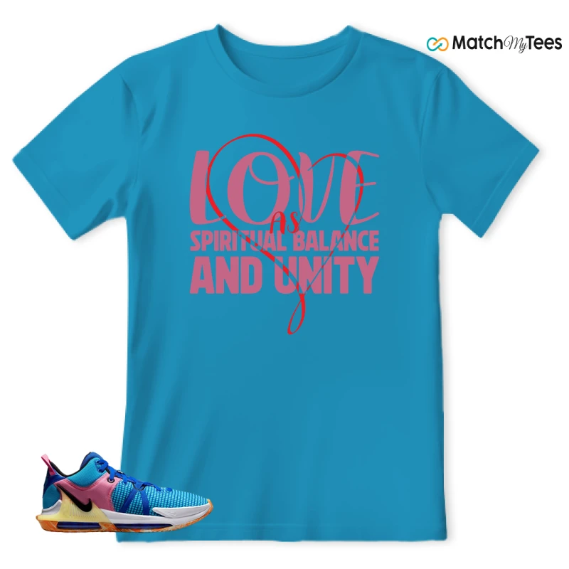 LEBRON WITNESS 7: LEBRON JAMES X NIKE LEBRON WITNESS TEAM RED/JADE SNEAKER Matching Tees t-shirt