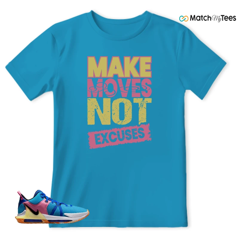 LEBRON WITNESS 7: LEBRON JAMES X NIKE LEBRON WITNESS TEAM RED/JADE SNEAKER Matching Tees t-shirt