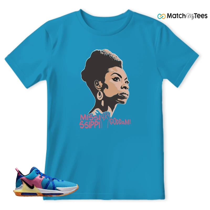 LEBRON WITNESS 7: LEBRON JAMES X NIKE LEBRON WITNESS TEAM RED/JADE SNEAKER Matching Tees t-shirt