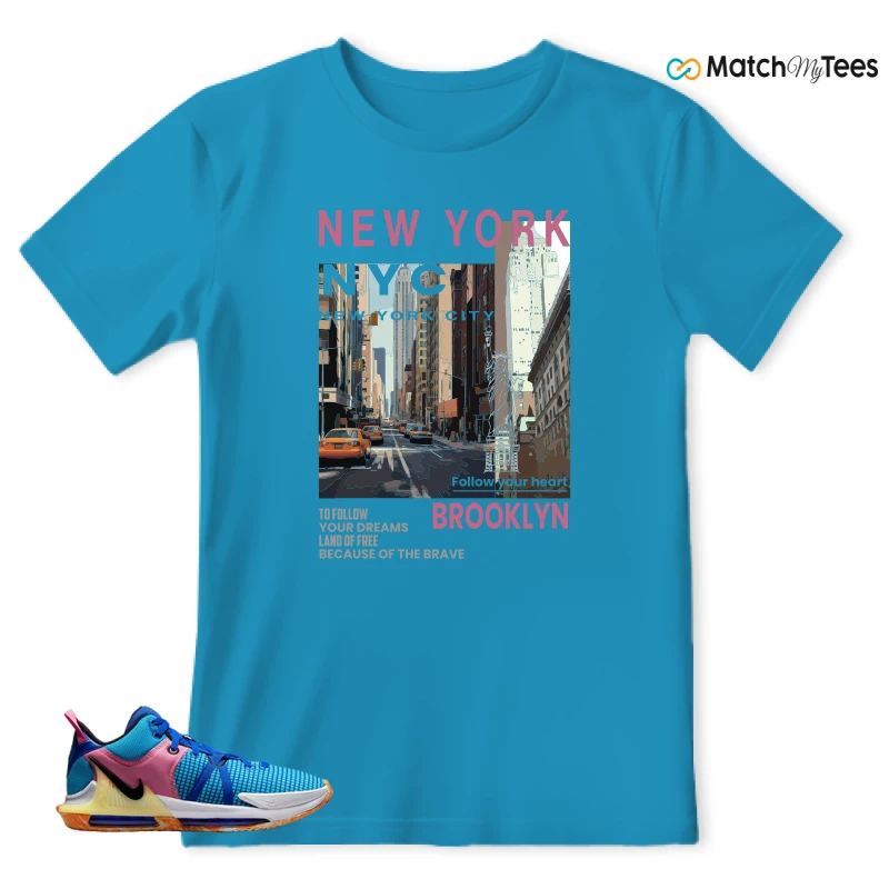 LEBRON WITNESS 7: LEBRON JAMES X NIKE LEBRON WITNESS TEAM RED/JADE SNEAKER Matching Tees t-shirt