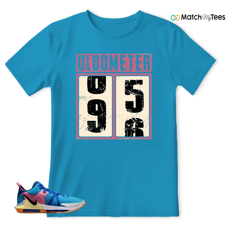 LEBRON WITNESS 7: LEBRON JAMES X NIKE LEBRON WITNESS TEAM RED/JADE SNEAKER Matching Tees t-shirt