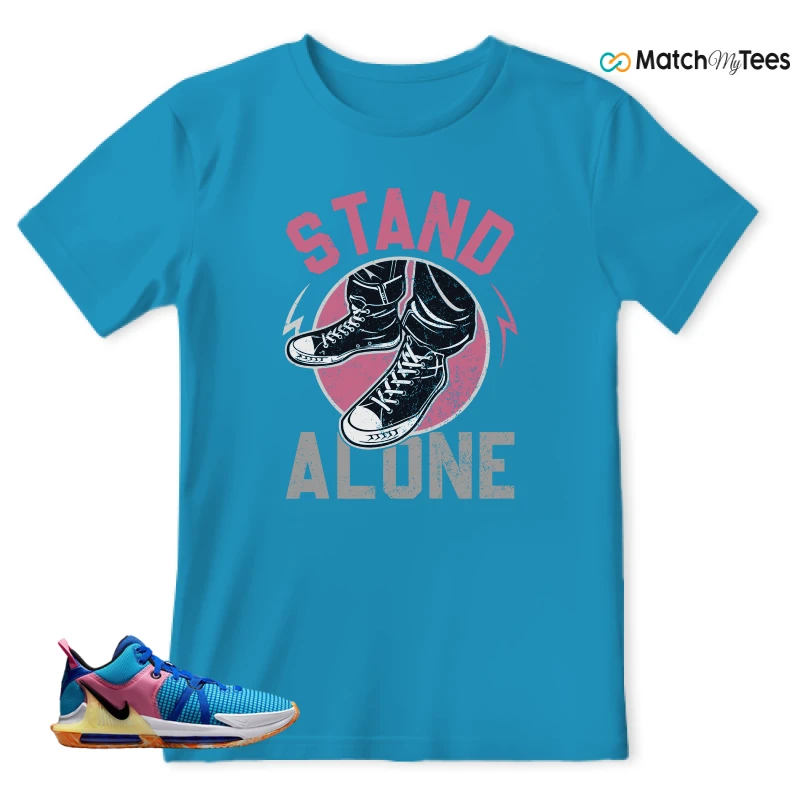 LEBRON WITNESS 7: LEBRON JAMES X NIKE LEBRON WITNESS TEAM RED/JADE SNEAKER Matching Tees t-shirt
