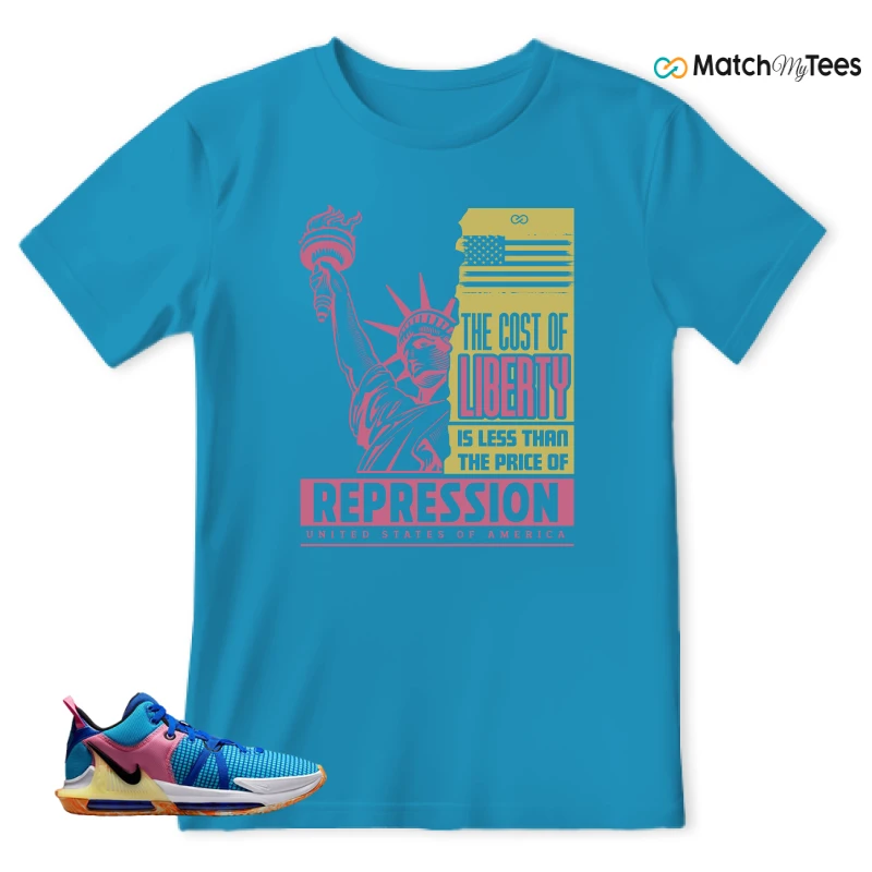 LEBRON WITNESS 7: LEBRON JAMES X NIKE LEBRON WITNESS TEAM RED/JADE SNEAKER Matching Tees t-shirt