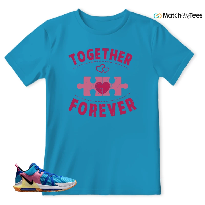 LEBRON WITNESS 7: LEBRON JAMES X NIKE LEBRON WITNESS TEAM RED/JADE SNEAKER Matching Tees t-shirt