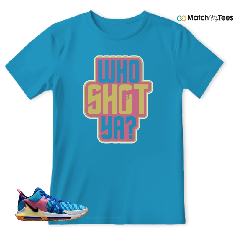 LEBRON WITNESS 7: LEBRON JAMES X NIKE LEBRON WITNESS TEAM RED/JADE SNEAKER Matching Tees t-shirt