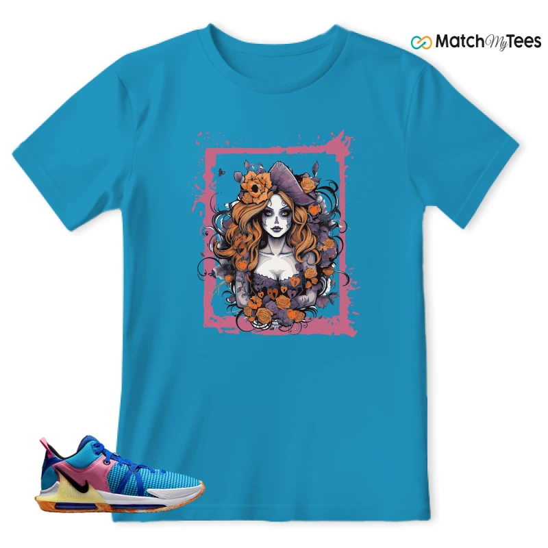 LEBRON WITNESS 7: LEBRON JAMES X NIKE LEBRON WITNESS TEAM RED/JADE SNEAKER Matching Tees t-shirt