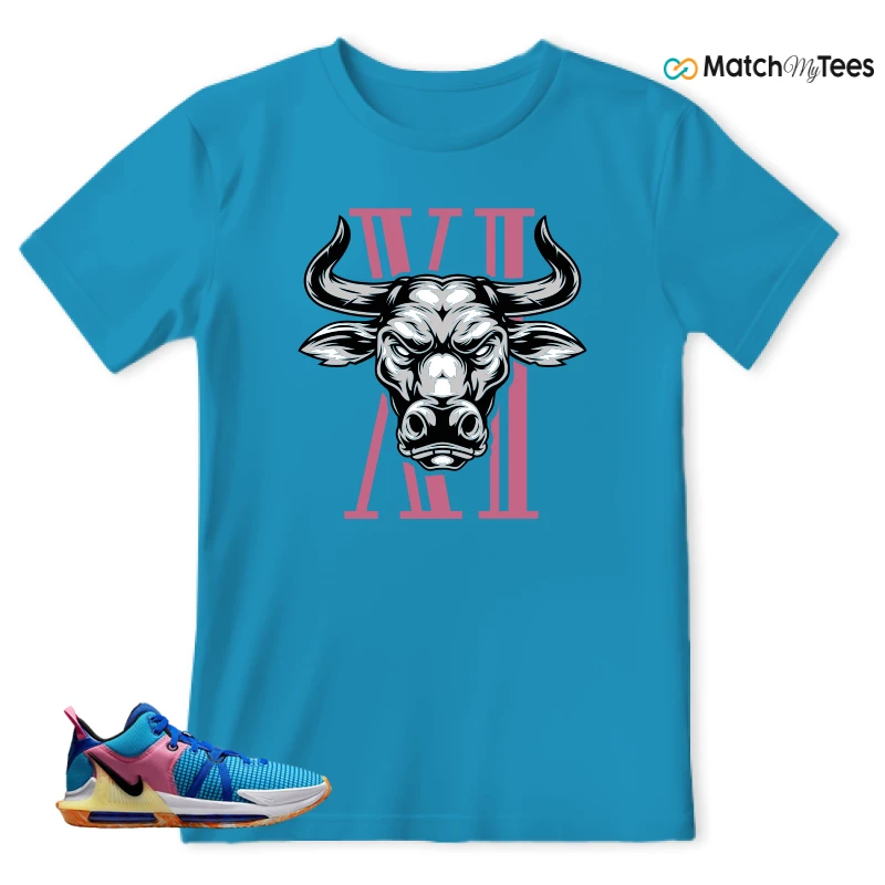 LEBRON WITNESS 7: LEBRON JAMES X NIKE LEBRON WITNESS TEAM RED/JADE SNEAKER Matching Tees t-shirt