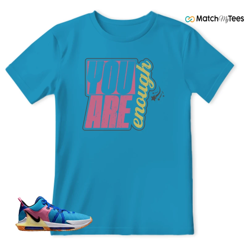 LEBRON WITNESS 7: LEBRON JAMES X NIKE LEBRON WITNESS TEAM RED/JADE SNEAKER Matching Tees t-shirt