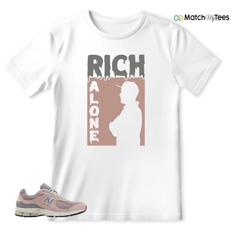 NEW BALANCE 2002R ORB PINK SNEAKER MATCHING Matching Tees t-shirt