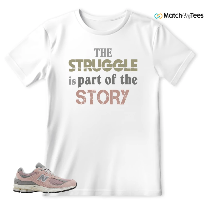 NEW BALANCE 2002R ORB PINK SNEAKER MATCHING Matching Tees t-shirt