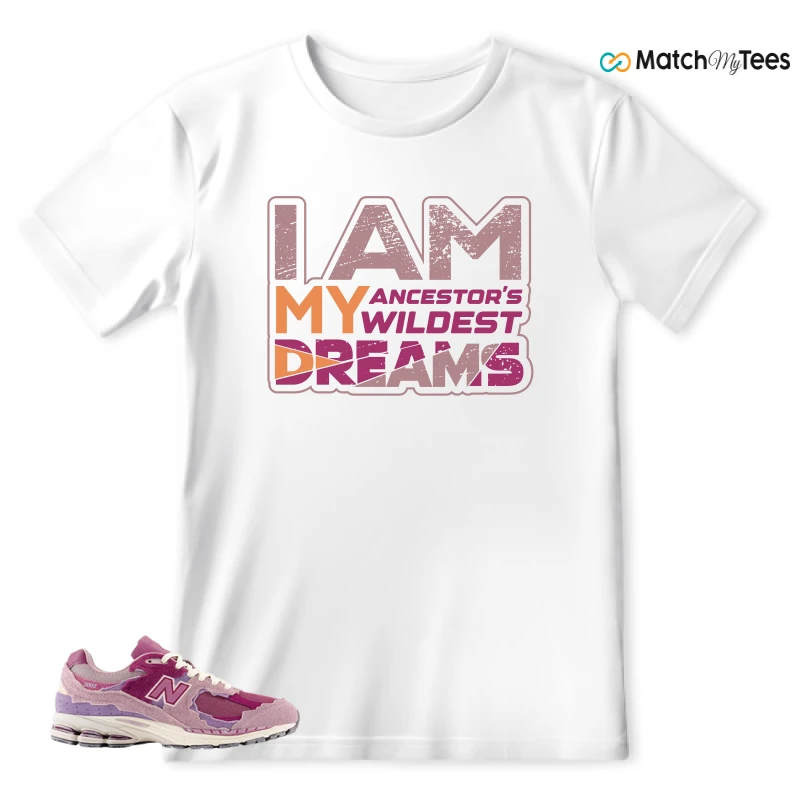 NEW BALANCE 2002R PROTECTION PACK PINK SNEAKER Matching Tees t-shirt