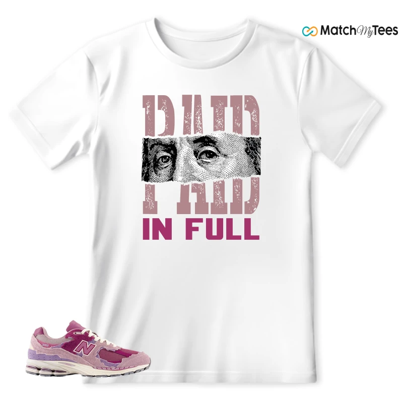 NEW BALANCE 2002R PROTECTION PACK PINK SNEAKER Matching Tees t-shirt