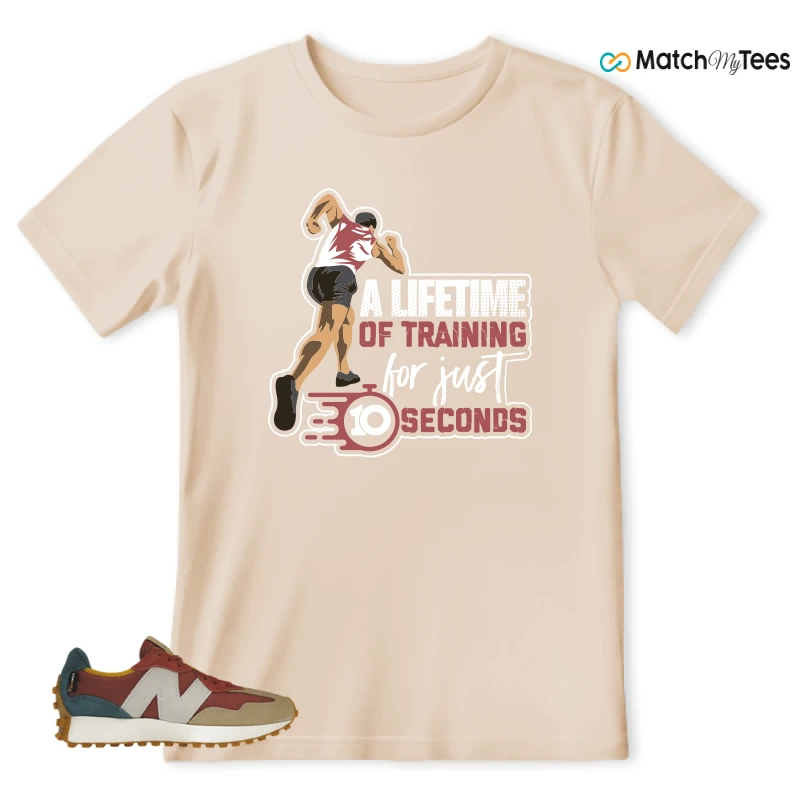 NEW BALANCE 327 BORDEAUX TEAL SNEAKER Matching Tees t-shirt