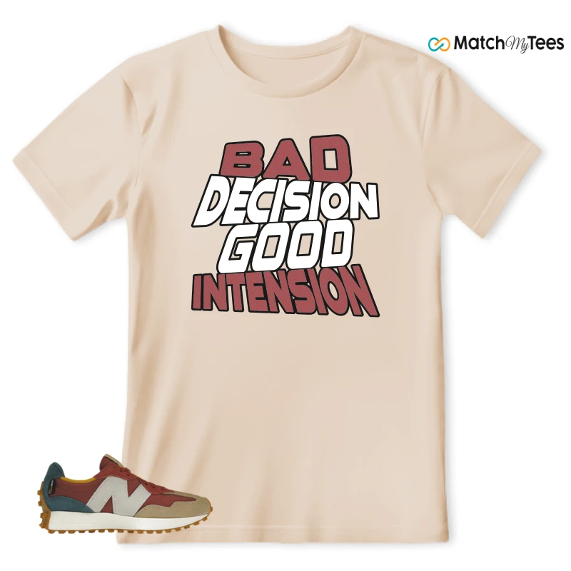 NEW BALANCE 327 BORDEAUX TEAL SNEAKER Matching Tees t-shirt