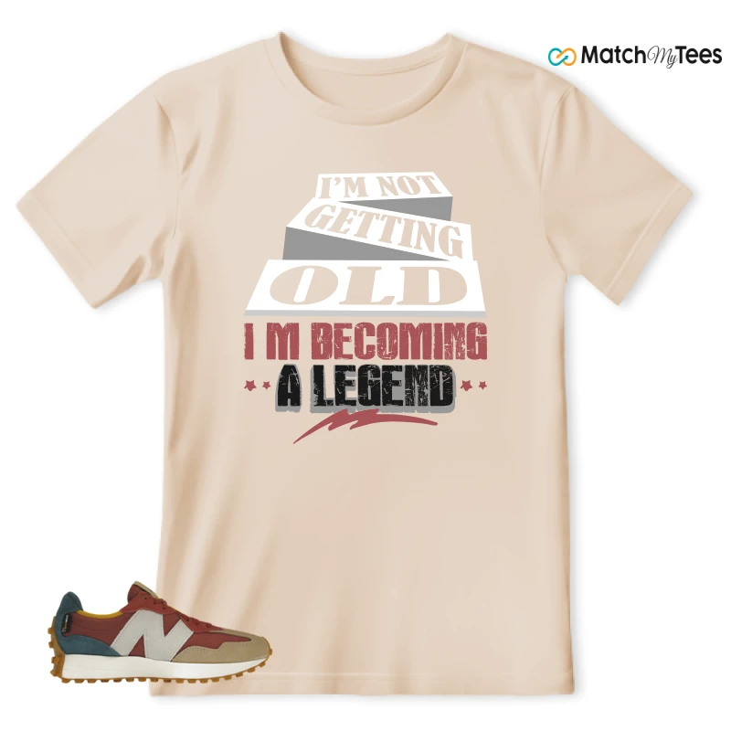 NEW BALANCE 327 BORDEAUX TEAL SNEAKER Matching Tees t-shirt