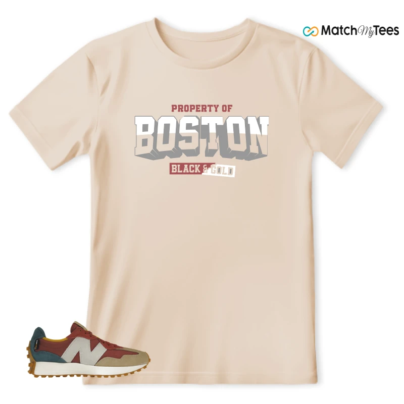 NEW BALANCE 327 BORDEAUX TEAL SNEAKER Matching Tees t-shirt